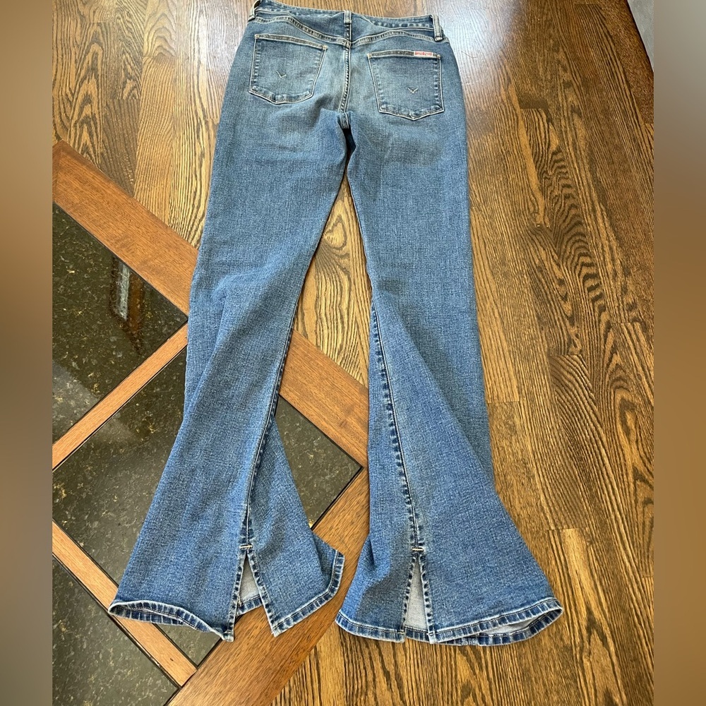 Hudson Heidi High Rise Flare Jeans Bubbly Light Wash Denim 27 - Picture 7 of 8